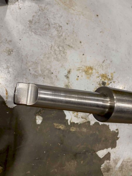 Used, 107&quot; x 3-5/8&quot; Diameter Grooving Bar