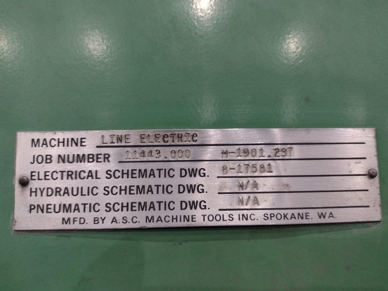 16 STAND X 4&quot; x 36&quot; WIDE R-PANEL ASC ROLLFORMER LINE WITH REEL &amp; CUT OFF, BECK CONTROLS: STOCK 21176