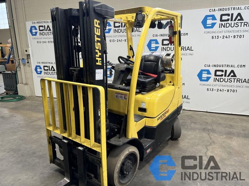 2021 - 5,000 LB. HYSTER S50FT SOLID TIRE LP GAS FORKLIFT