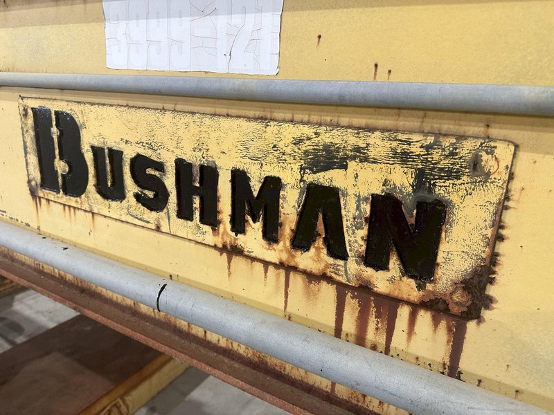 53 TON (107,500 LBS) BUSHMAN MODEL #MT420 TELESCOPING MAGNETIC SPREADER LIFTING BEAM  W/ OHIO MAGNETICS DIESEL GENERATOR: STOCK #20420