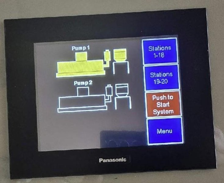 AEC New VTC-2/20 Material Handling Control Panel, 24VDC Control Voltage, 2 Pump, 20 Station