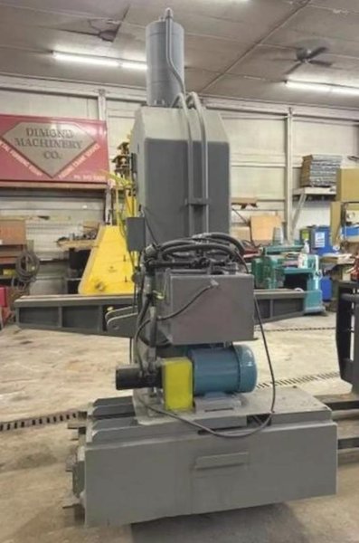 100 TON EITEL C-FRAME HYDRAULIC STRAIGHTENING PRESS. STOCK # 0436326