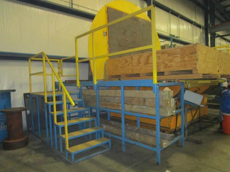 100,000 LBS BUSHMAN MODEL 50 TON CAPACITY #MR9604 POWERED UPENDER - DOWN-ENDER/ COIL FLIPPER