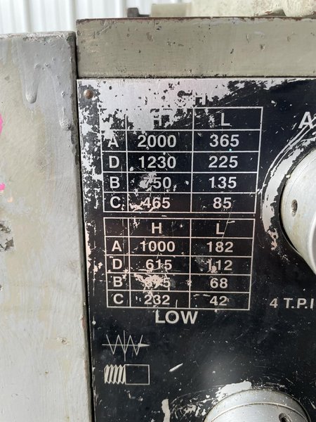 13&quot; X 40&quot; JASHICO LUX MATTER MODEL #1340G GAP BED ENGINE LATHE, 1.625&quot; HOLE: STOCK 14924