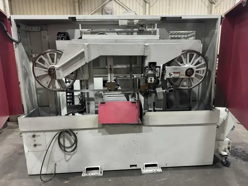USED BEHRINGER 20" X 16" DUAL POST AUTOMATIC BANDSAW MODEL HBE 411A, Year: 2021