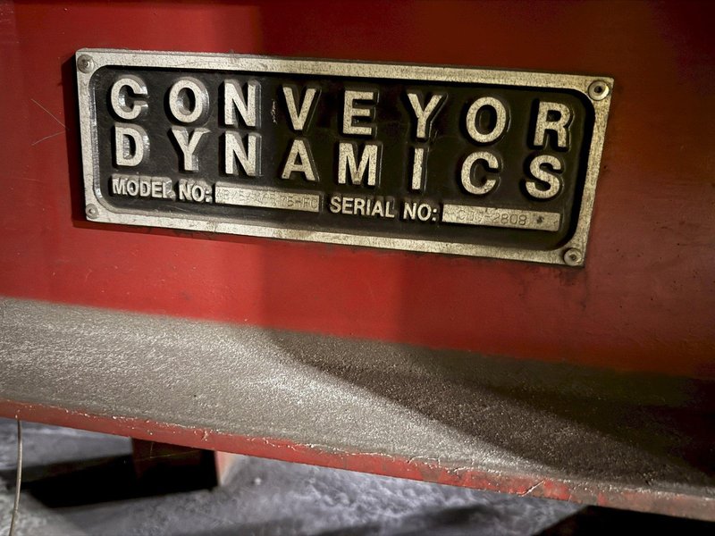 2021 Conveyor Dynamics model 48/54x65.75-FC incline oscillating conveyor s/n CDC 2808 with hood
