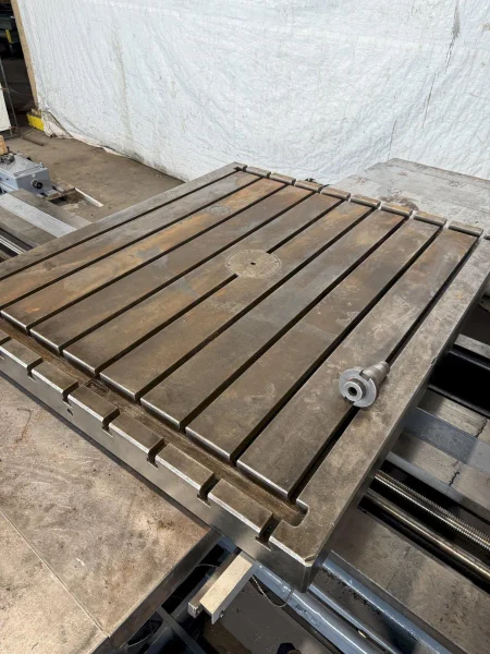 4" DAEWOO MODEL #D11ORT TABLE TYPE HORIZONTAL BORING MILL, #50 TAPER: YOBRO #25782