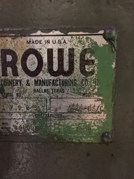 CWP/ROWE 8,000 lb x 15&quot; WIDE X .093 SERVO FEED LINE, STOCK# 13987J