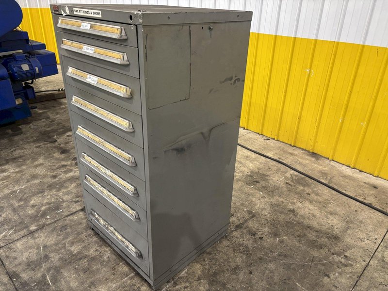 8 DRAWER LYON 30" X 27.5" X 59" INDUSTRIAL PARTS STORAGE CABINET: YOBRO #24024