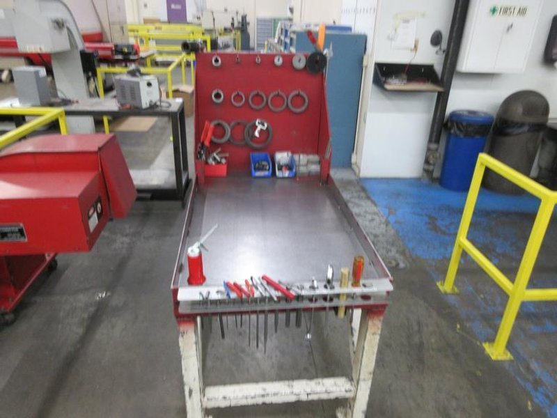 Heavy Duty Rolling Punch Press Tool Cart with Assorted Tooling- Auction Item