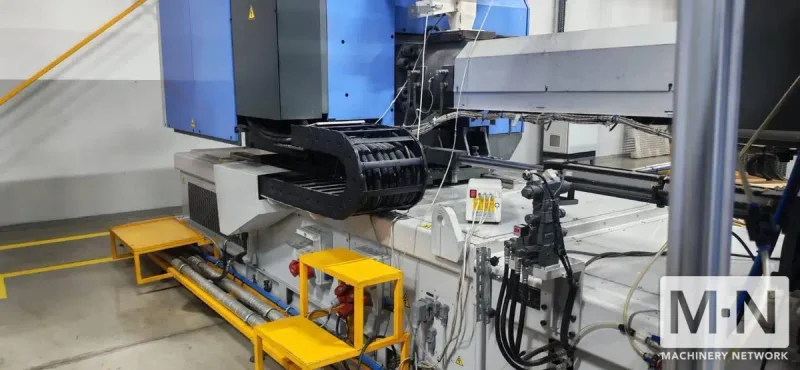 500 TON 43.6 OZ JSW MODEL J450-ADS-1400/HS10 HIGH SPEED INJECTION MOLDING MACHINE MFG 2017/2016