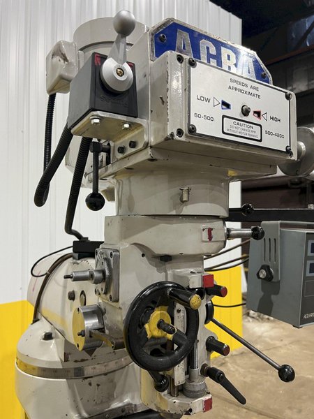 2 HP ACRA MODEL #AM-2V VERTICAL KNEE MILL: STOCK #18824