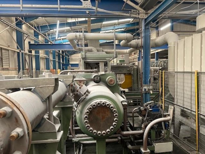 1250 MT PRESEZZI BRASS ROD OIL HYDRAULIC EXTRUSION PRESS  LINE W/ OCN HANDLING SYSTEM  Stock # 14498