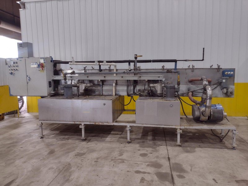 17034: 3 STAGE X 12&quot; WIDE FLO-MATIC MODEL #C20-2-1BELT CONVEYOR STAINLESS STEEL HEATED PARTS WASHER: STOCK #17034