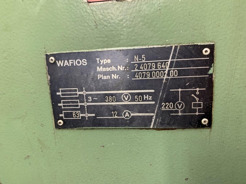 Wafios Model N5 High Speed Nail Header