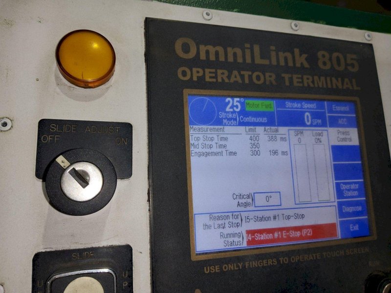 MINSTER P2-150-54 HIGH SPEED PRODUCTION PRESS W/ OMNILINK 805 CONTROL