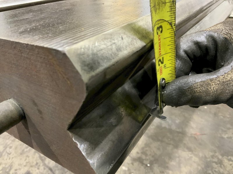 (SET OF TWO) 10' X 2-1/2" OFFSET PRESS BRAKE DIES: STOCK # 73078