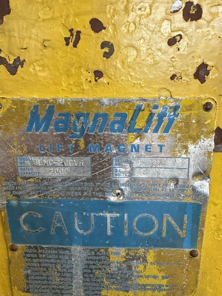 20,000 LB X 78&quot; X 44&quot; MAGNALIFT BLMC-200VR LIFTING MAGNET. STOCK # 0450125.