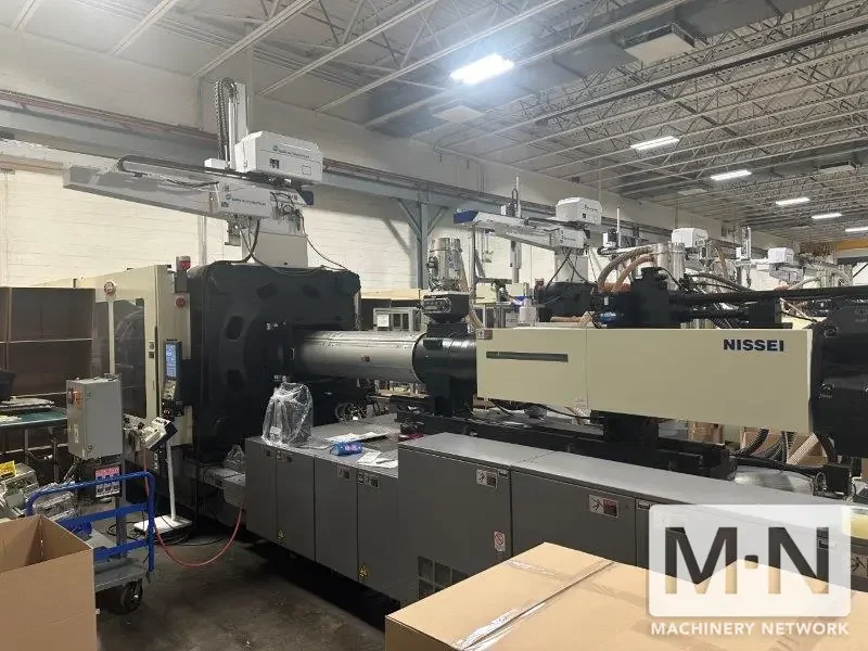 946 TON 252 OZ NISSEI MODEL FVX860III-600L INJECTION MOLDING MACHINE MFG 2016
