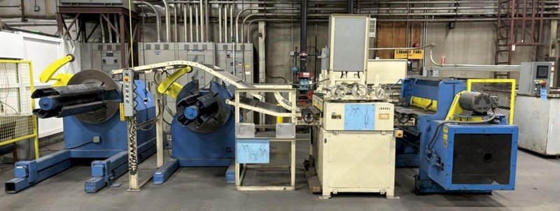 CTL Line: 48″ x 10,000 LB GARY &amp; WYSONG CUT-TO-LENGTH LINE W/ DUAL AMERICAN UNCOILERS
