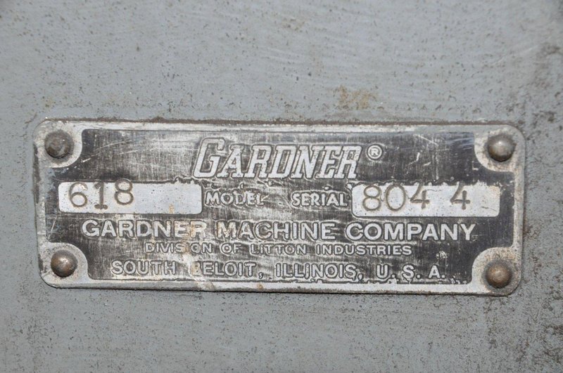6" X 18" GARDNER SURFACE GRINDER, MODEL 618, WALKER MAGNETIC CHUCK
