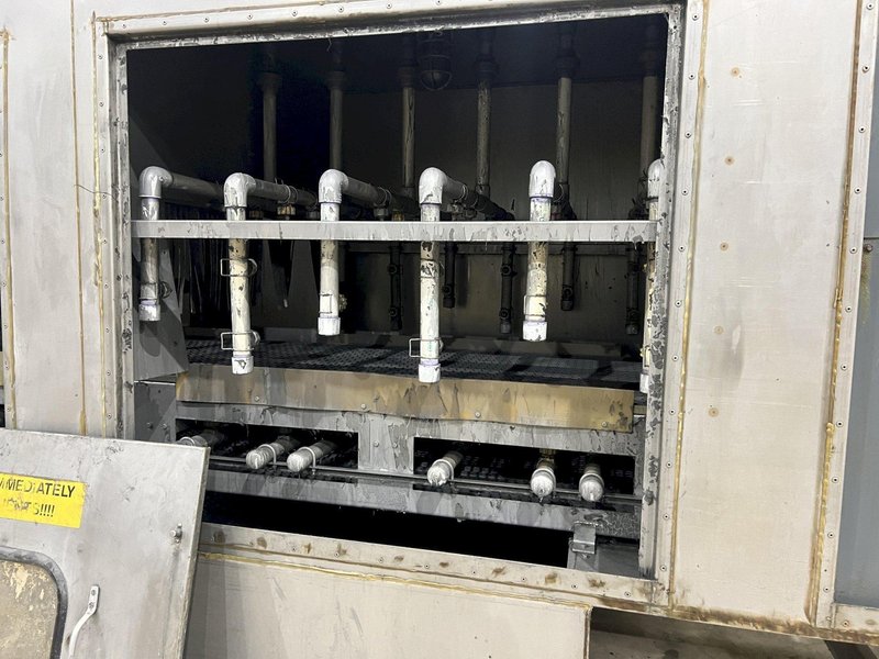 3 STAGE X 36&quot; X 18&quot; WALSH MODEL #AOE286 STEEL MESH-BELT PASS-THROUGH STAINLESS WASHER: STOCK #20166