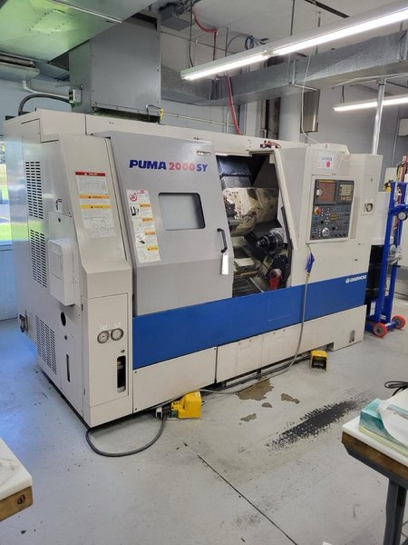 Daewoo PUMA 2000SY Multi-Axis CNC Lathe, 2004 – Tool Setter, Sub Spindle