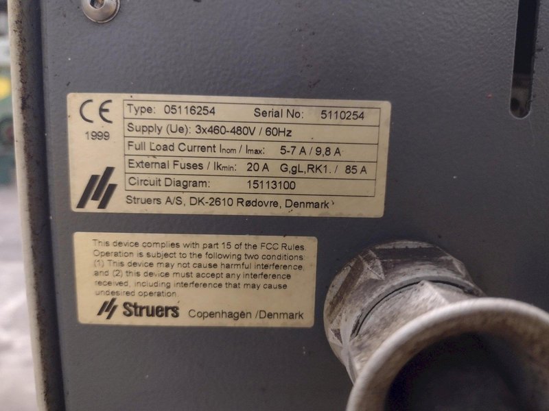 STRUERS DISCOTOM-5 PRECISON ABRASVIE CUTOFF SAW: YOBRO #25432