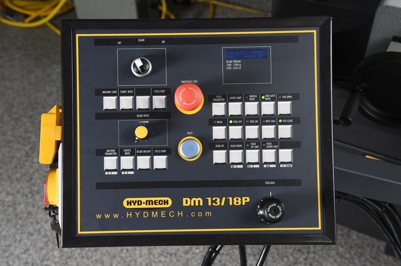 NEW 13"H x 17-3/4"W HYD-MECH MODEL DM-1318P DOUBLE MITER BAND SAW