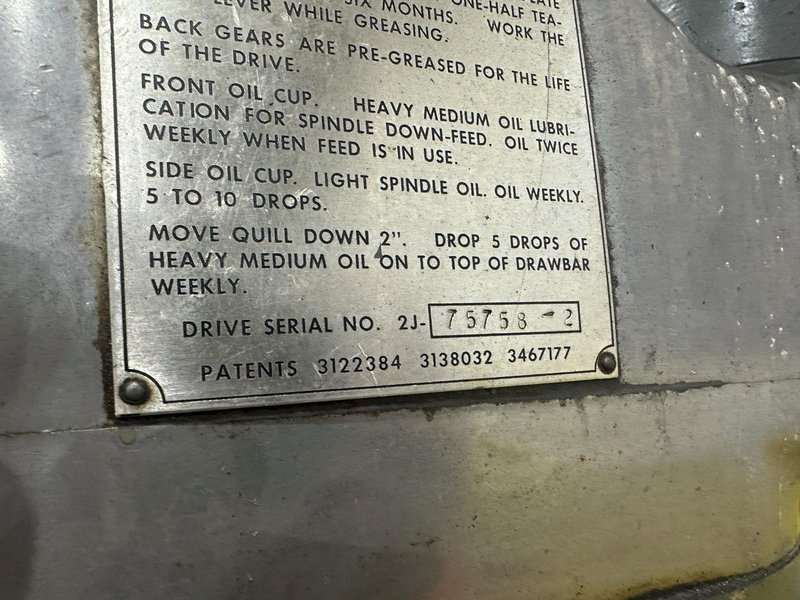 2 HP BRIDGEPORT SERIES I RAM TYPE VERTICAL MILL: STOCK #22346
