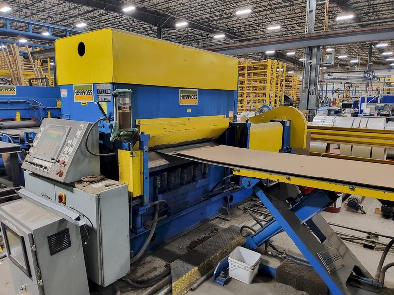 48" x 20,000 LBS X .080" HERR VOSS CUT-TO-LENGTH LINE W/ PRECISION LEVELER: STOCK #22693