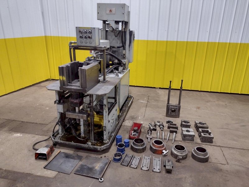 3&quot; (50 TON) ARISTO MODEL #A-680-HD  TUBE EXPANDER &amp; REDUCER END FORMING MACHINE: STOCK #19000