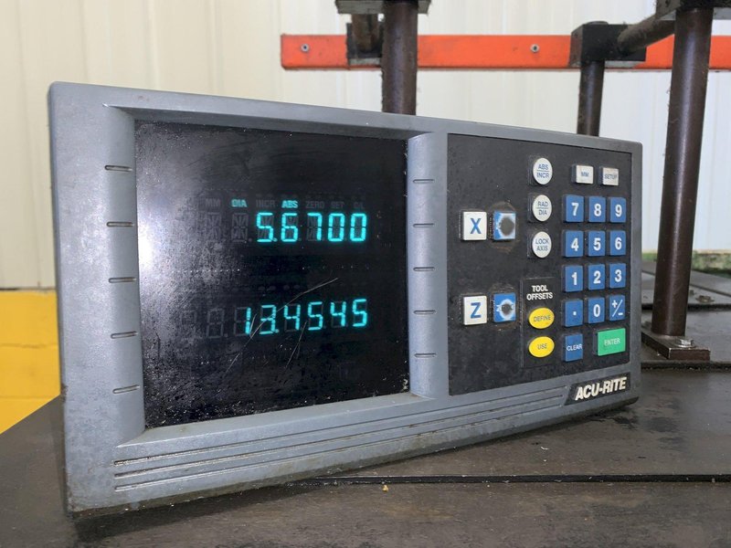 25&quot; X 120&quot; DOALL ROMI MODEL 25H GAP BED ENGINE LATHE W/ 4&quot; HOLE: STOCK #12892