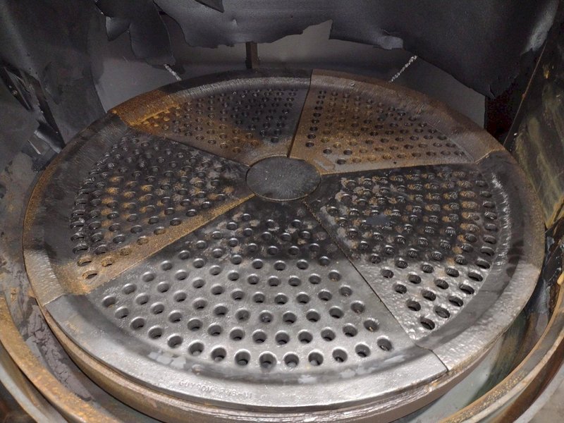 40" CM SANDBLASTING CM1000 ROTARY TABLE SHOT BLAST MACHINE: STOCK #17423