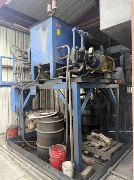 2000 TON HEAVY DUTY 4-POST HYDRAULIC PRESS. STOCK # 0543726