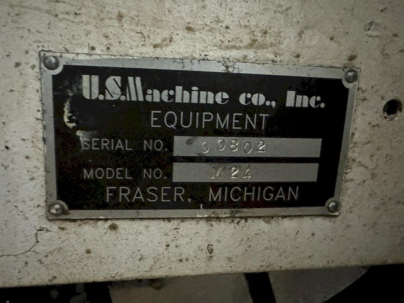 30,000 LB X 42" X .312" U.S. MACHINE CO M24 COIL-FEEDLINE. STOCK # 0446525