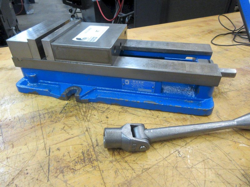 Kurt D688 6&quot; Machine Vise with Handle and Hard Jaws- Auction Item