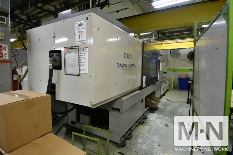 500 TON 80 OZ TOYO MODEL TM-500H2 INJECTION MOLDING MACHINE MFG 2006 (2) AVAILABLE