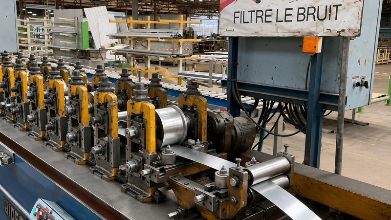 Jidet - rollforming line with 7 tool sets sectional gates