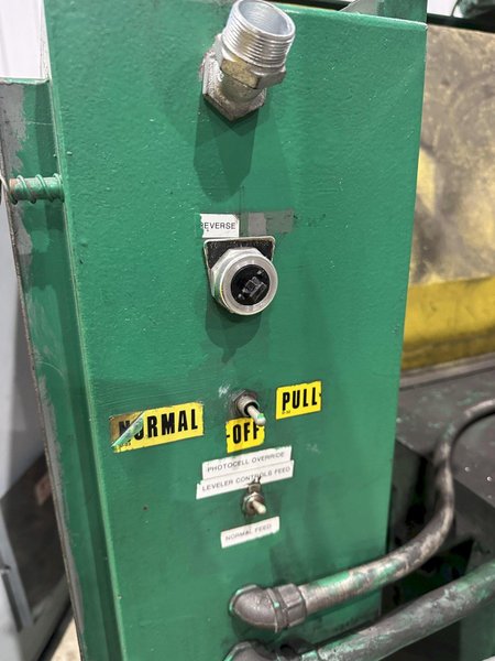 20,000 LB X 50&quot; ROWE MOTORIZED COIL REEL UNCOILER WITH COIL CAR: STOCK #20486