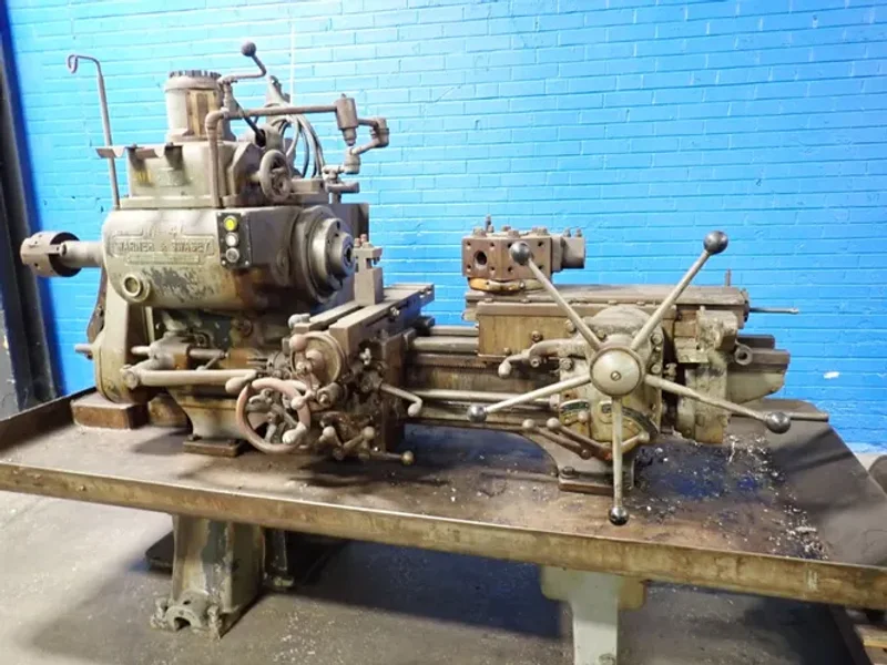 WARNER &amp; SWASEY 18" SWING TURRET LATHE  -  NO, 4