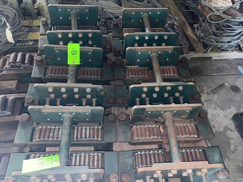 (4) 4 TON HILLMAN MODEL #B1-4  ROLLER TYPE MACHINERY MOVING SKATES: STOCK #22990