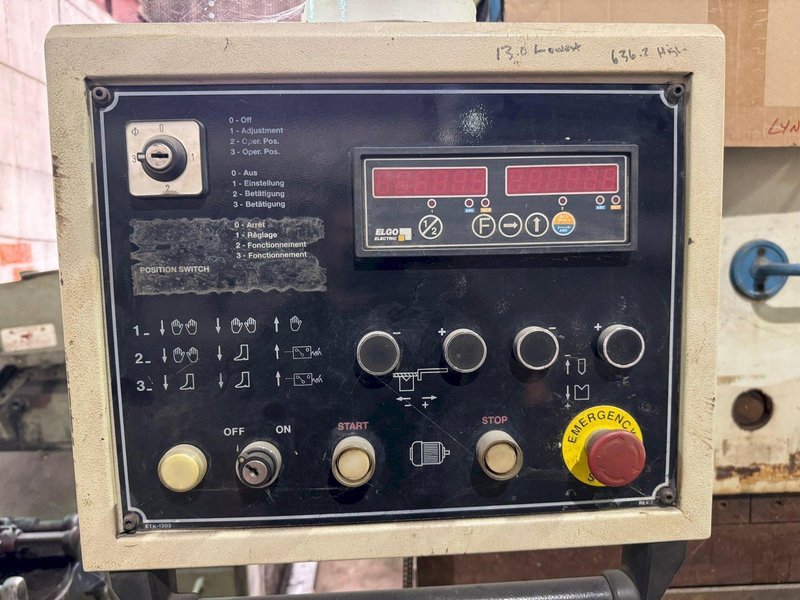 220 TON X 12' DURMAZALAR/FINELINE HAP37200 CNC PRESS BRAKE. STOCK # 0342525