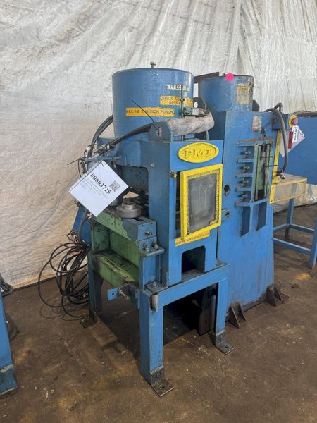 196 TON X 18” WIDTH X 1” FRANKLIN MODEL #B5196-20 AUTOMATIC HYDRAULIC SHEAR &amp; PUNCH MACHINE: STOCK #23392