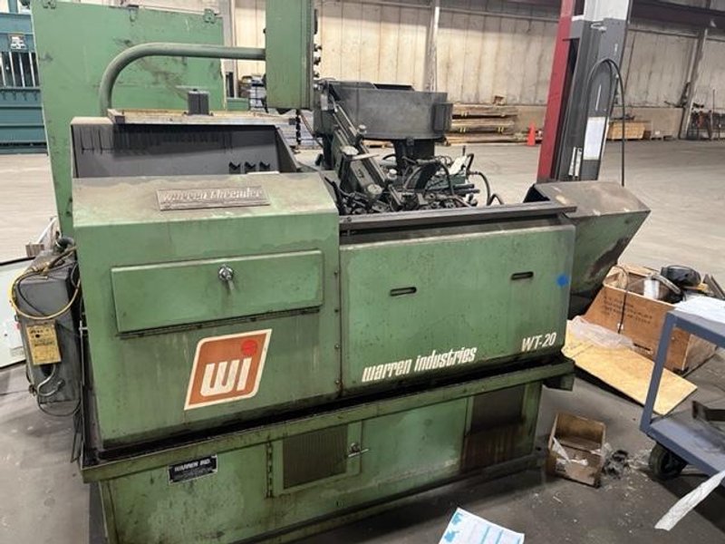 Warren Model WT-20 High Speed Flat Die Thread Roller