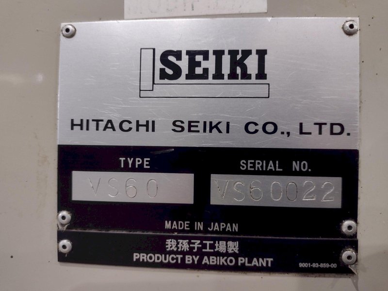 HITACHI SEIKI MODEL #VS-60 VERTICAL MACHINING CENTER: YOBRO #25670
