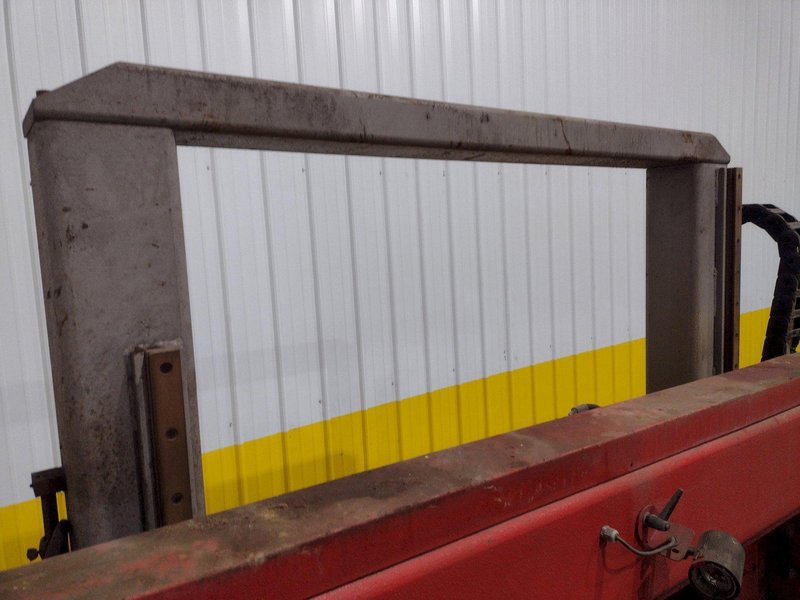 14" X 20.5" BOMAR MODEL #SL-520 SEMI-AUTOMATIC DUAL POST HORIZONTAL BAND SAW, 2003: STOCK #19577