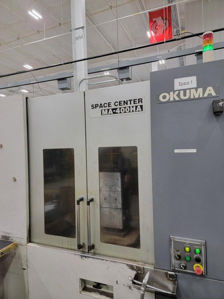 OKUMA "Space Center" Model MA-400HA CNC Horizontal Machining Center, New 2003.