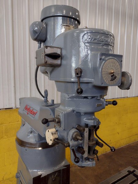 1.5 HP BRIDGEPORT RAM TYPE VERTICAL MILL: STOCK #18811