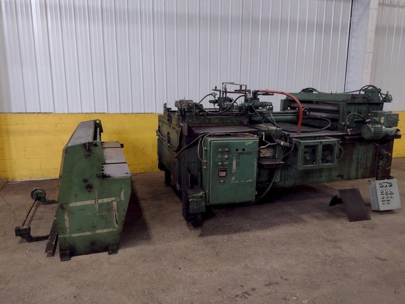 54" X 10 GAUGE DALLAS AIR FEED WITH EDWARDS SHEAR CUT TO LENGTH LINE: STOCK 15968